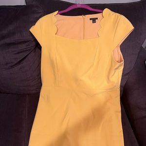 Ann Taylor Petite Scallop Top Dress